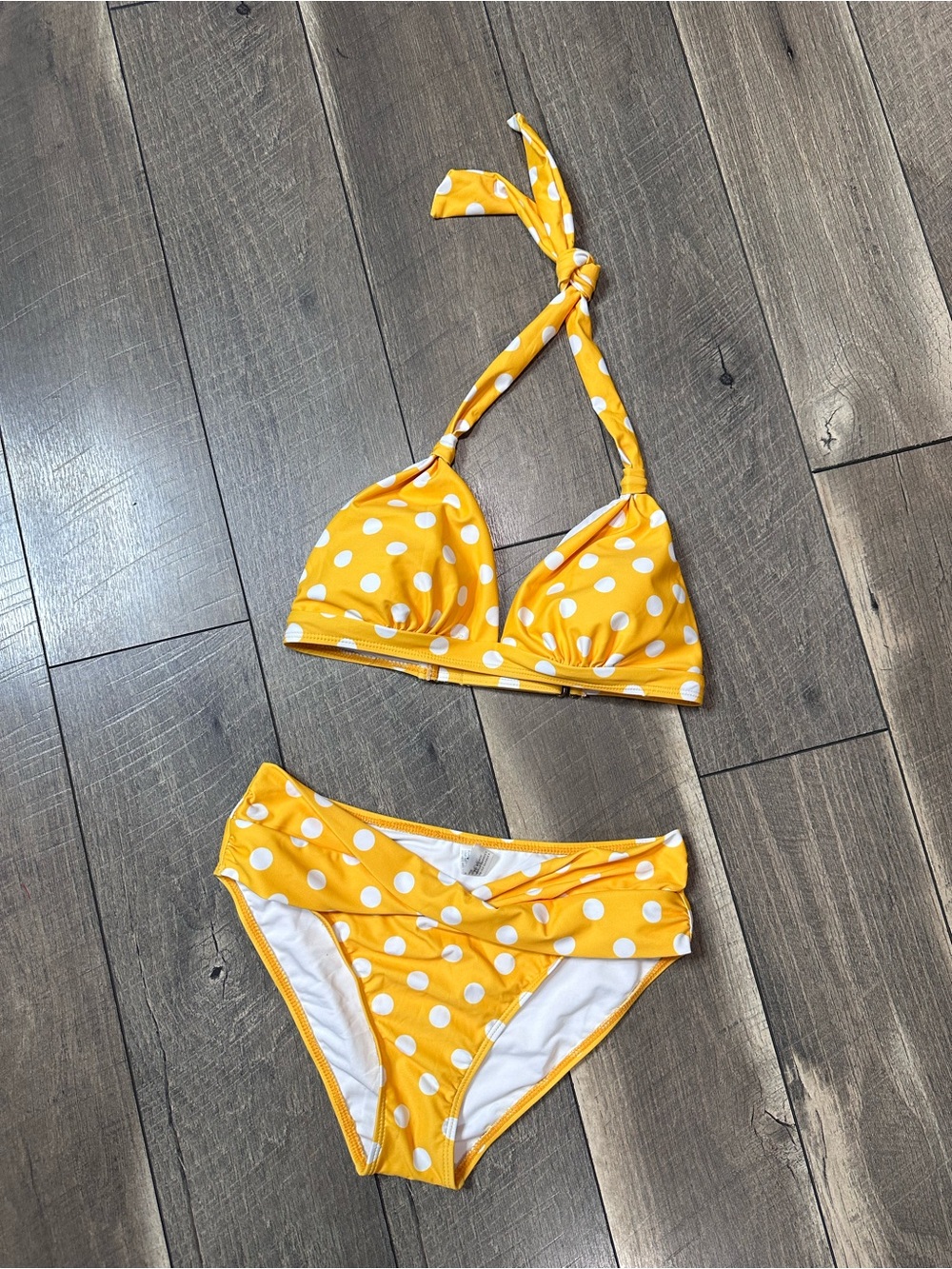 Younique Yellow Polka Dot Bikini